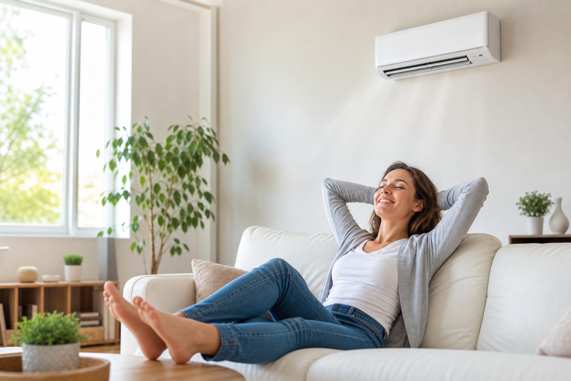 Relaxing at home with Apower air conditioning